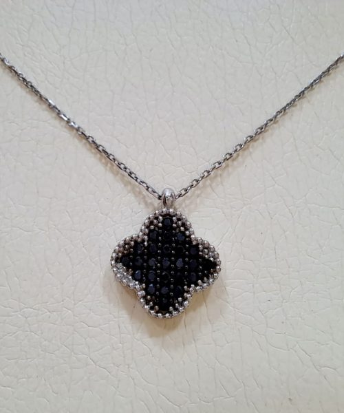 NECKLACE 9KT CZ