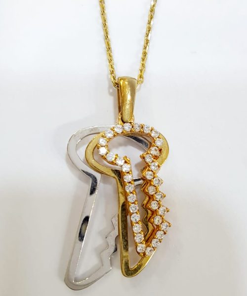 NECKLACE 9KT KEYS