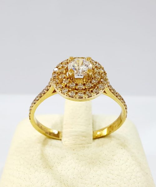 RING 9KT/ CUBIC ZIRCONIA