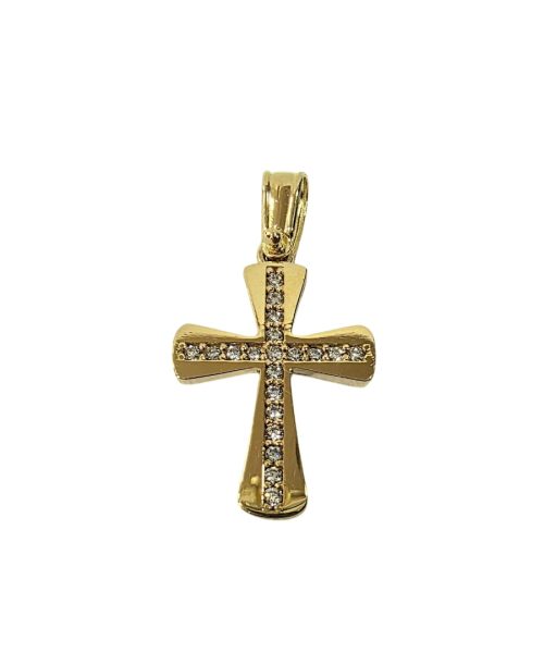 CROSS 18KT/ CUBIC ZIRCONIA