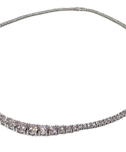 NECKLACE SILVER/ CUBIC ZIRCONIA