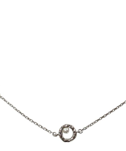 NECKLACE SILVER/ CULTURED PEARL