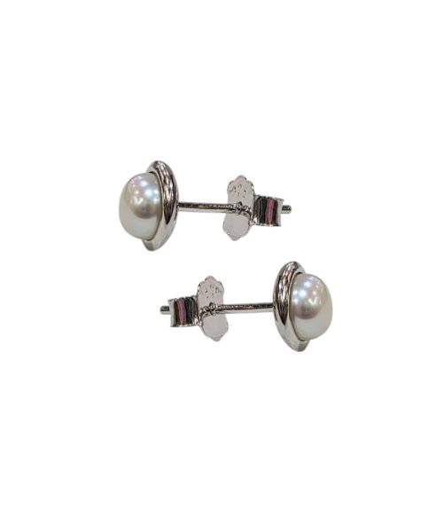 EARRINGS SILVER/ CULTURED PEARL