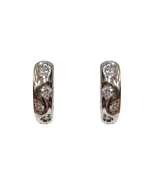 EARRINGS SILVER/ CUBIC ZIRCONIA
