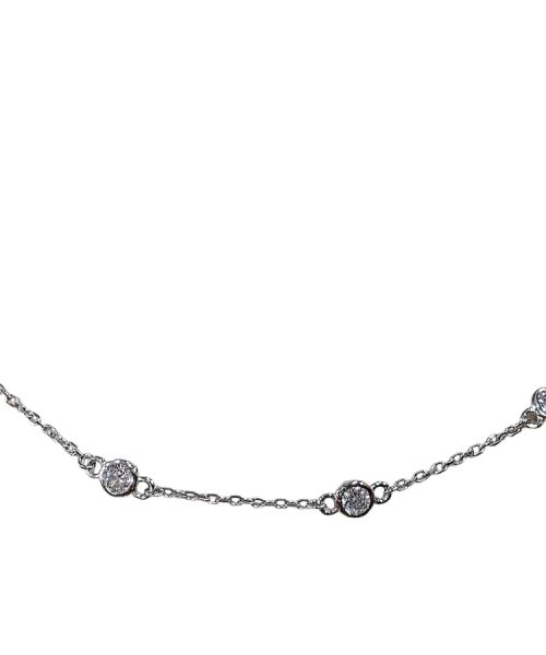 NECKLACE SILVER/ CUBIC ZIRCONIA