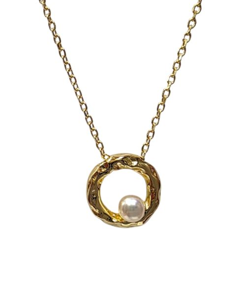 NECKLACE SILVER/ CULTURED PEARL