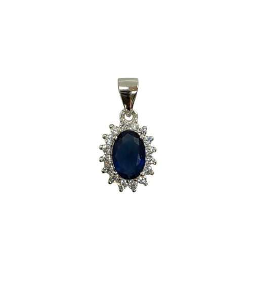 PENDANT SILVER/ CUBIC ZIRCONIA/ DIANE