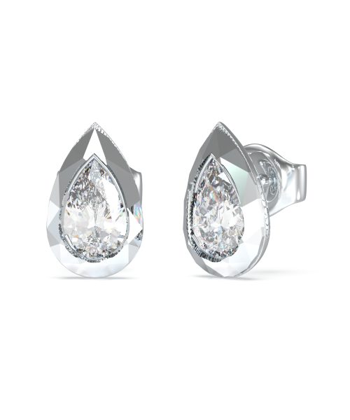GUESS STEEL 4G LIGHT JUBE05247JWRHT/U Silver Earrings With Stone