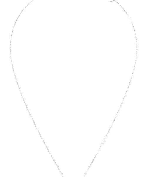 GUESS STEEL BELOVED JUBN05018JWRHT/U Silver Necklace With Heart And Stones