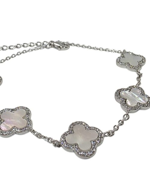 BRACELET SILVER/ CLOVER/ MOTHER OF PEARL