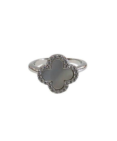 RING SILVER/ CLOVER/ MOTHER OF PEARL