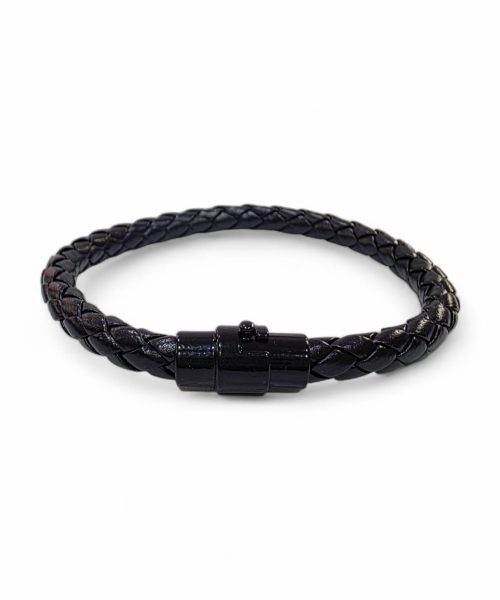 BRACELET STAINLESS STEEL LEATHER