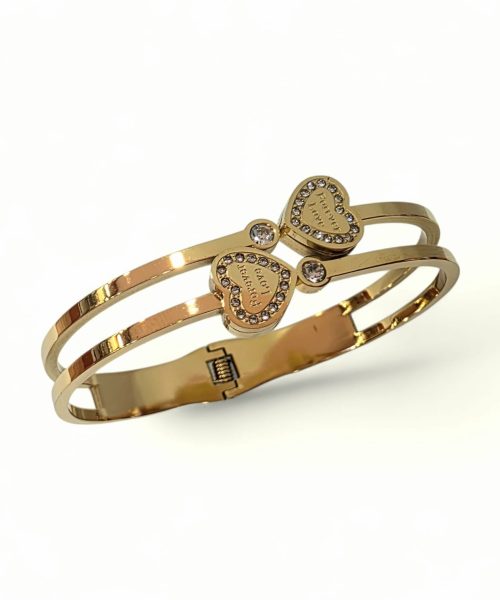 BRACELET STAINLESS STEEL/ HEARTS