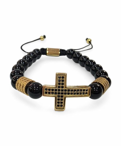 BRACELET STAINLESS STEEL/ CROSS