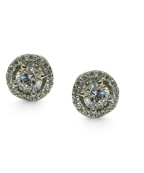 EARRINGS SILVER/ CUBIC ZIRCONIA