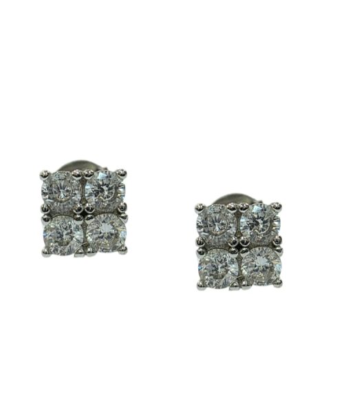EARRINGS SILVER/ CUBIC ZIRCONIA