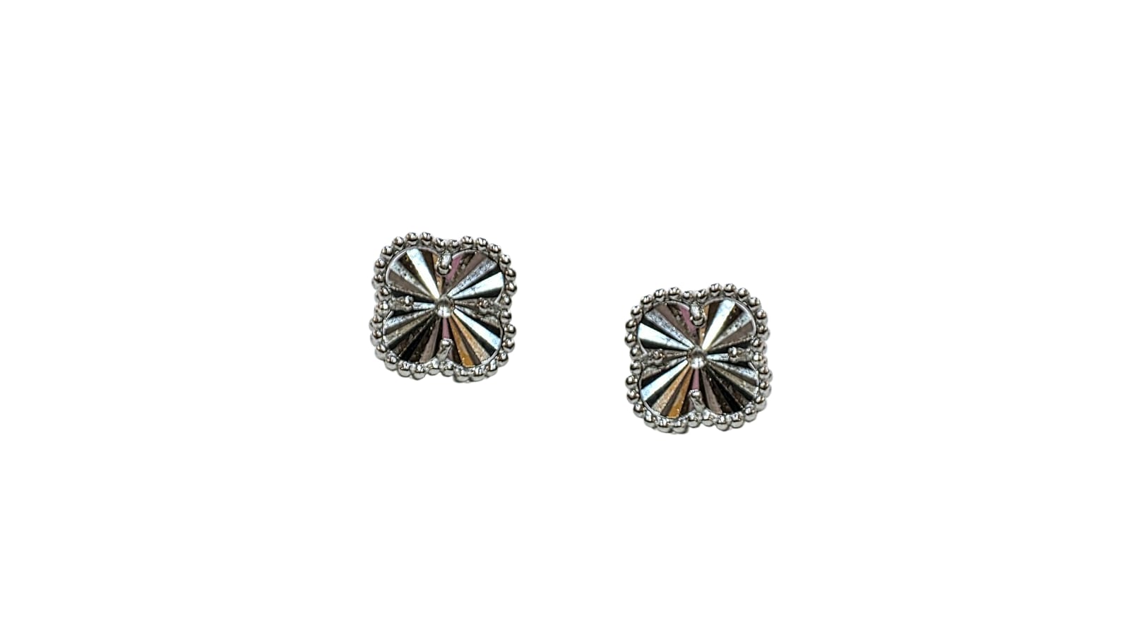 EARRINGS SILVER/ CLOVER - Image 2
