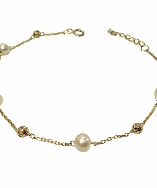 BRACELET 9KT/ CULTURED PEARLS