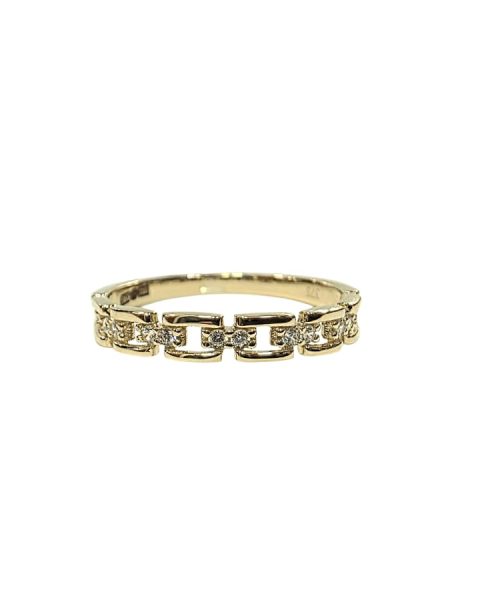 RING 9KT/ CUBIC ZIRCONIA
