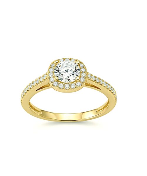 RING 9KT/ CUBIC ZIRCONIA