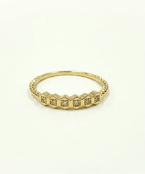 RING 9KT/ CUBIC ZIRCONIA