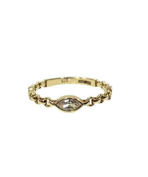 RING 9KT/ CUBIC ZIRCONIA