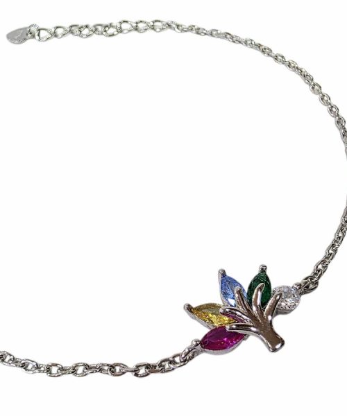 BRACELET SILVER/ TREE/ CUBIC ZIRCONIA