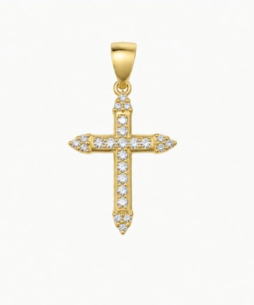 CROSS SILVER/ CUBIC ZIRCONIA