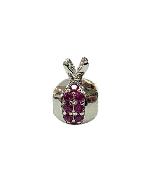 PENDANT SILVER/ POMIGRANATE/ CUBIC ZIRCONIA