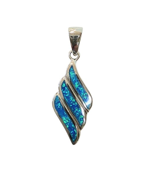 PENDANT SILVER/ BLUE OPAL