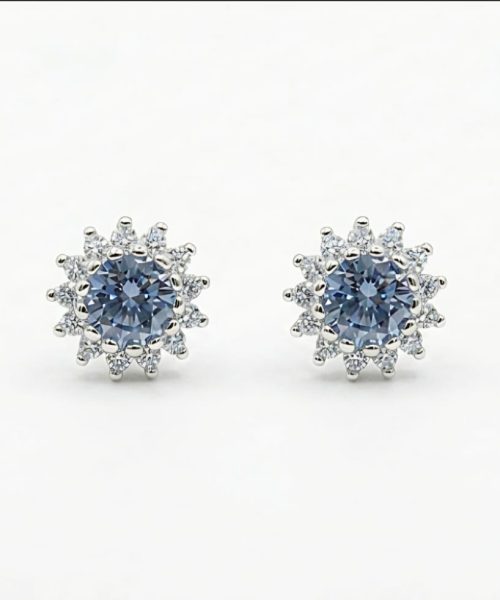 EARRINGS SILVER/ CUBIC ZIRCONIA