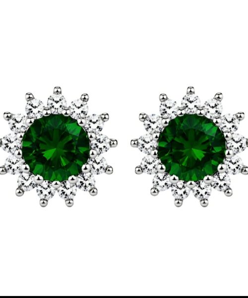 EARRINGS SILVER/ CUBIC ZIRCONIA