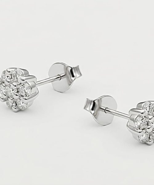 EARRINGS SILVER/ CUBIC ZIRCONIA