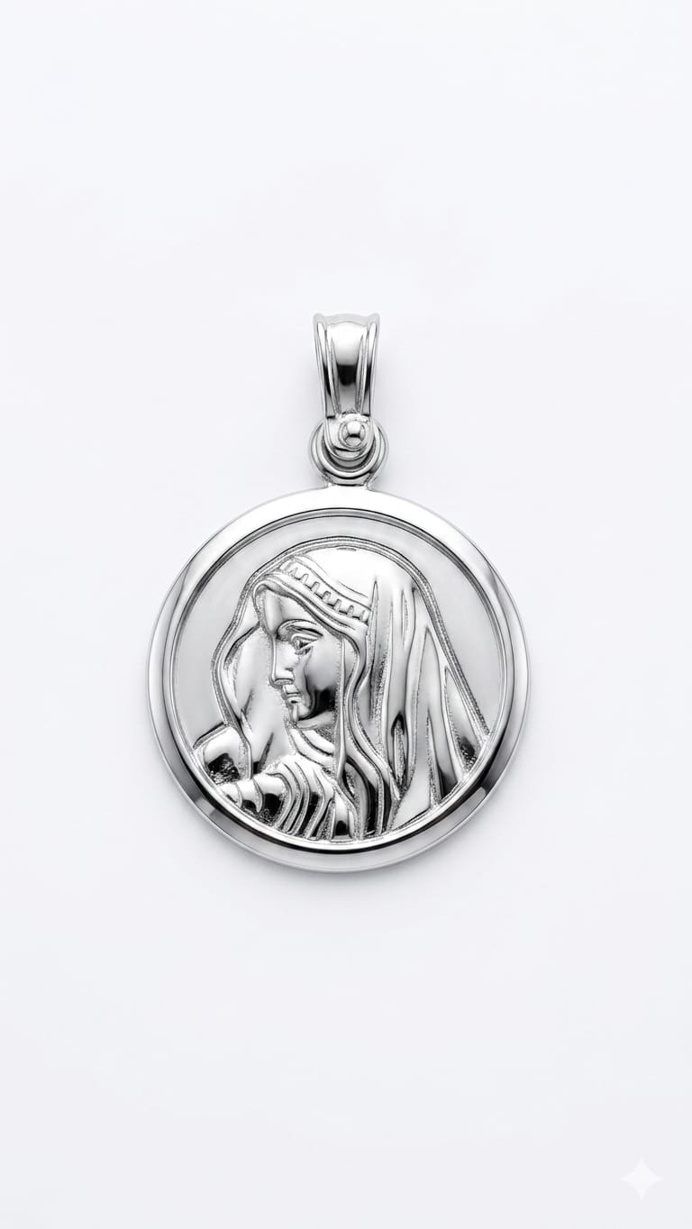 PENDANT SILVER/ SAINT MARY