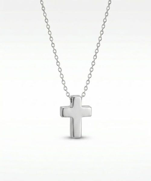 NECKLACE STAINLESS STEEL/ CROSS