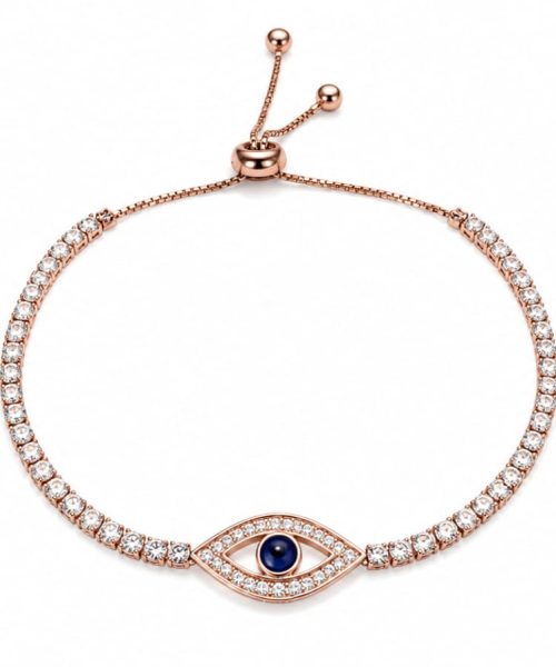 BRACELET SILVER/ EYE/ CUBIC ZIRCONIA