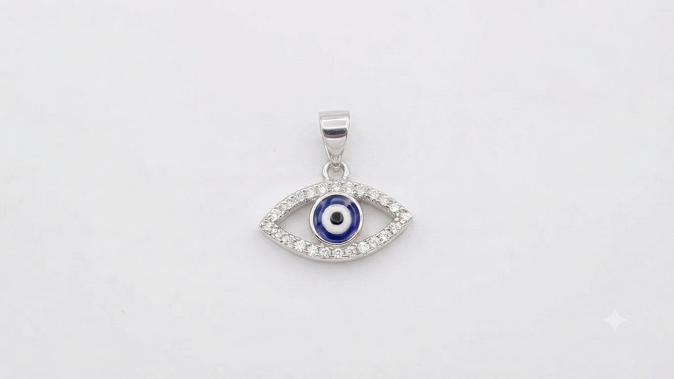 PENDANT SILVER/ EYE/ CUBIC ZIRCONIA