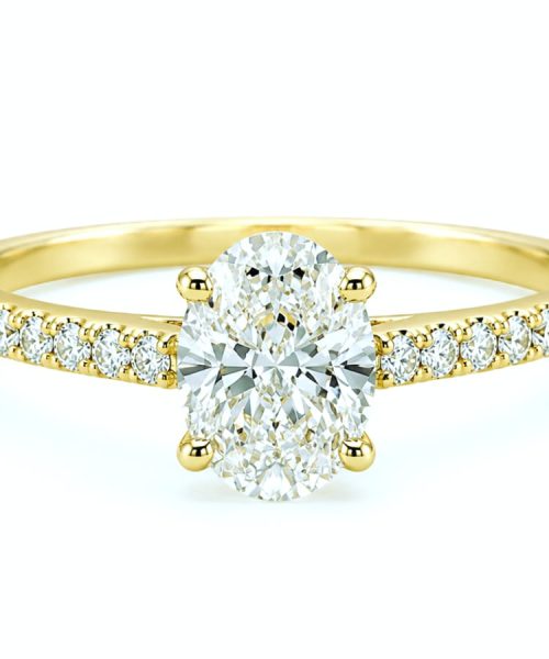 RING 18KT/ LAB GROWN DIAMOND/ 0.72CT/ 0.14CT