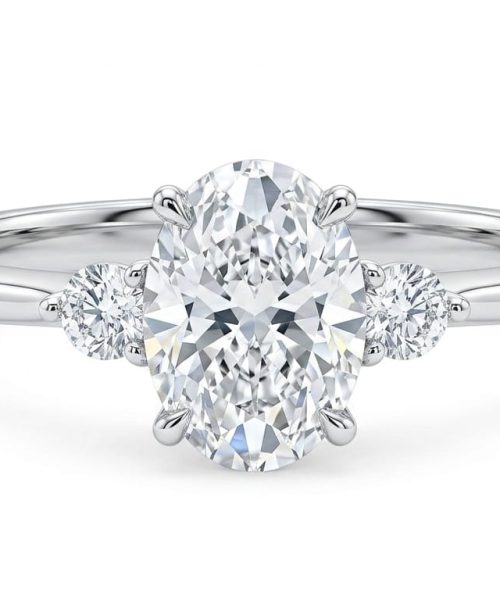 RING 18KT/ LAB GROWN DIAMOND/ 0.53CT/ 0.06CT