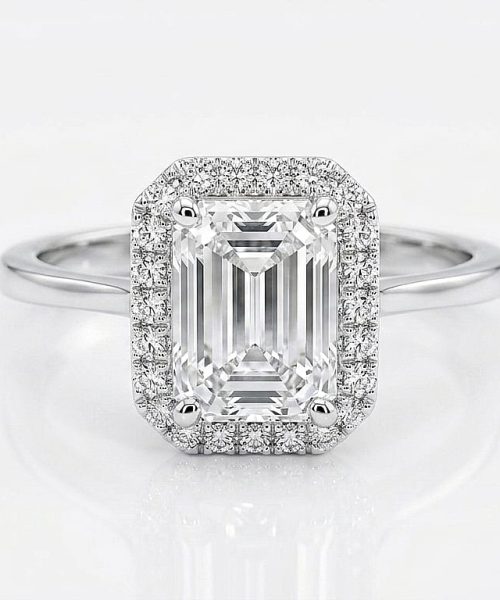 RING 18KT/ LAB GROWN DIAMOND/ 1.08CT/ 0.13CT