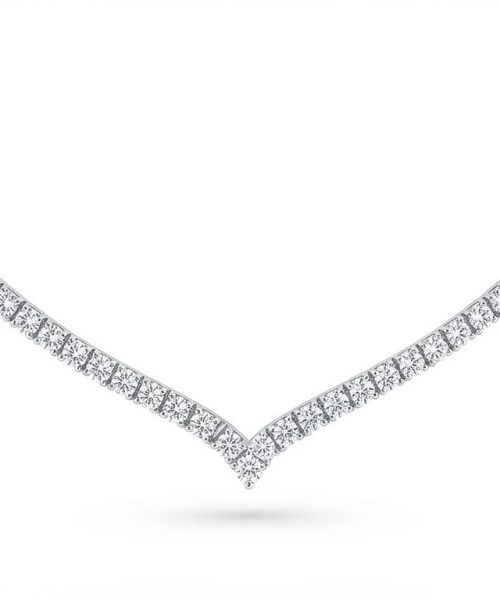 NECKLACE SILVER/ CUBIC ZIRCONIA