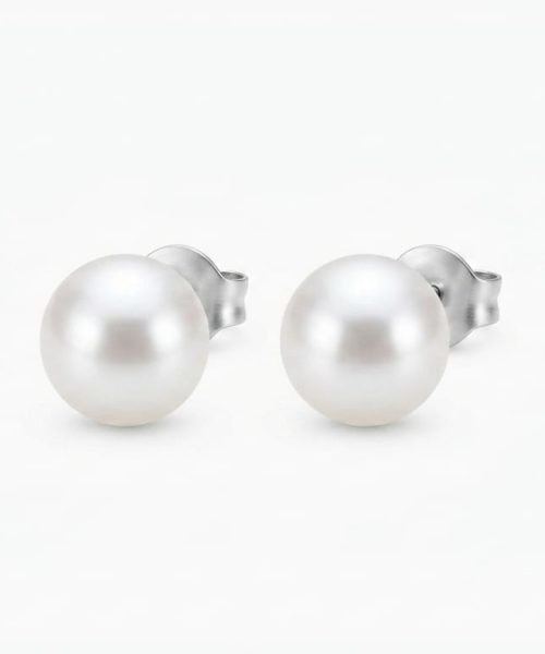 EARRINGS SILVER/ CULTURED PEARL