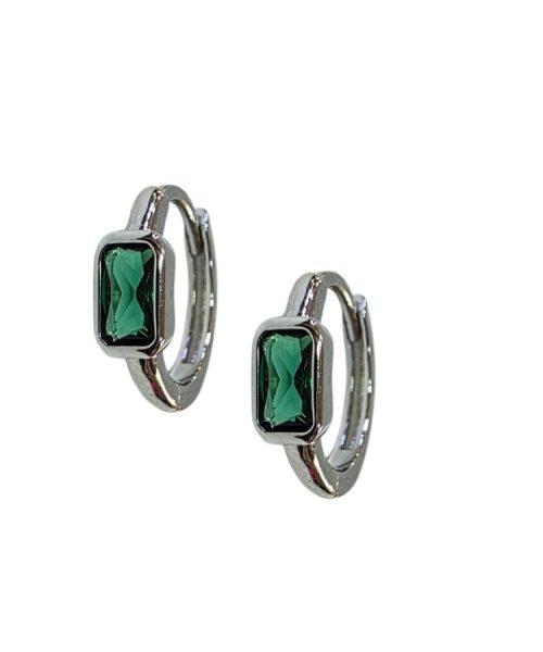 EARRINGS SILVER/ CUBIC ZIRCONIA