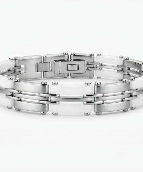 BRACELET STAINLESS STEAL/ CERAMIC