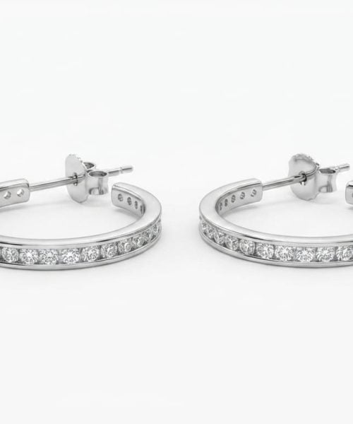 EARRINGS SILVER/ CUBIC ZIRCONIA