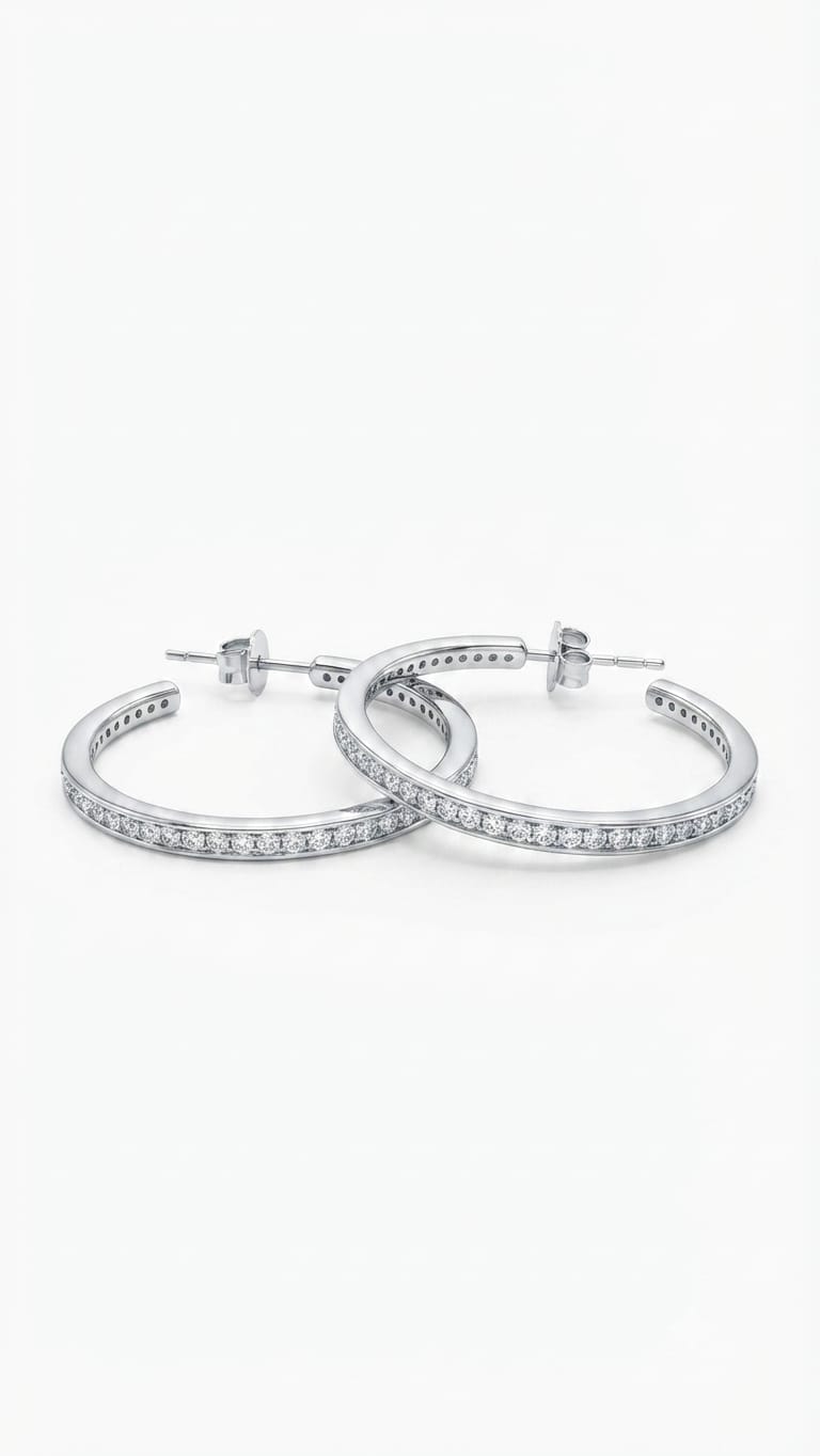 EARRINGS SILVER/ CUBIC ZIRCONIA - Image 2
