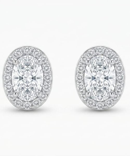 EARRINGS SILVER/ DIANE/ CUBIC ZIRCONIA