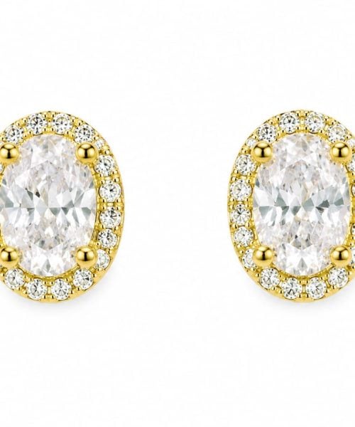 EARRINGS SILVER/ DIANE/ CUBIC ZIRCONIA