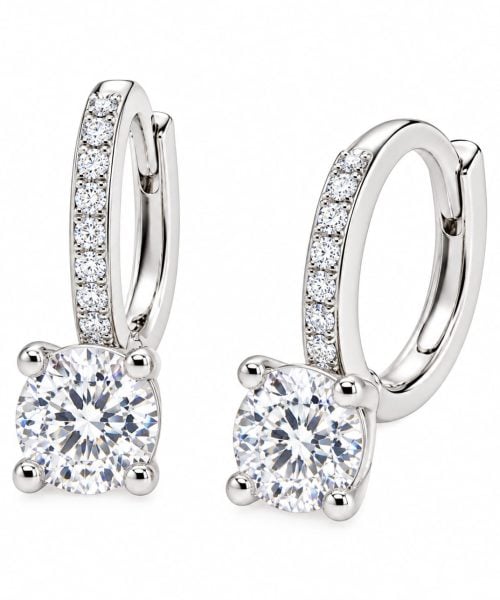 EARRINGS SILVER/ CUBIC ZIRCONIA