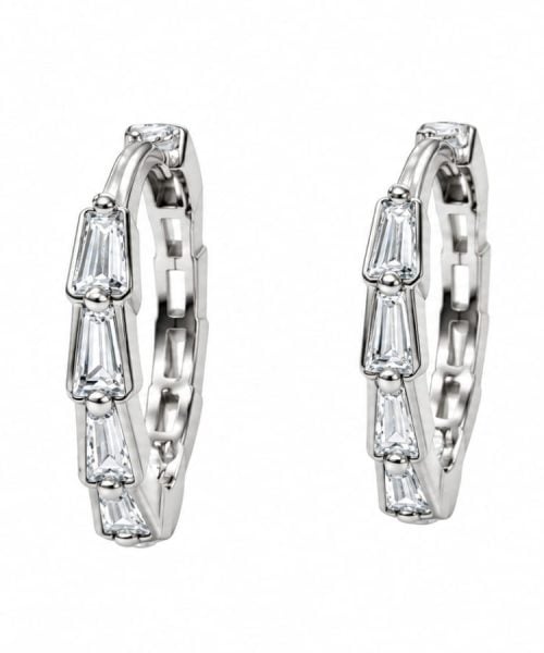EARRINGS SILVER/ CUBIC ZIRCONIA